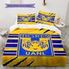 Tigres UANL Muster Bettwäsche-Set Bettbezug Kissenbezug Heimdekoration Geschenk (1 Bettbezug + 2 Kissenbezüge, ohne Füllung)