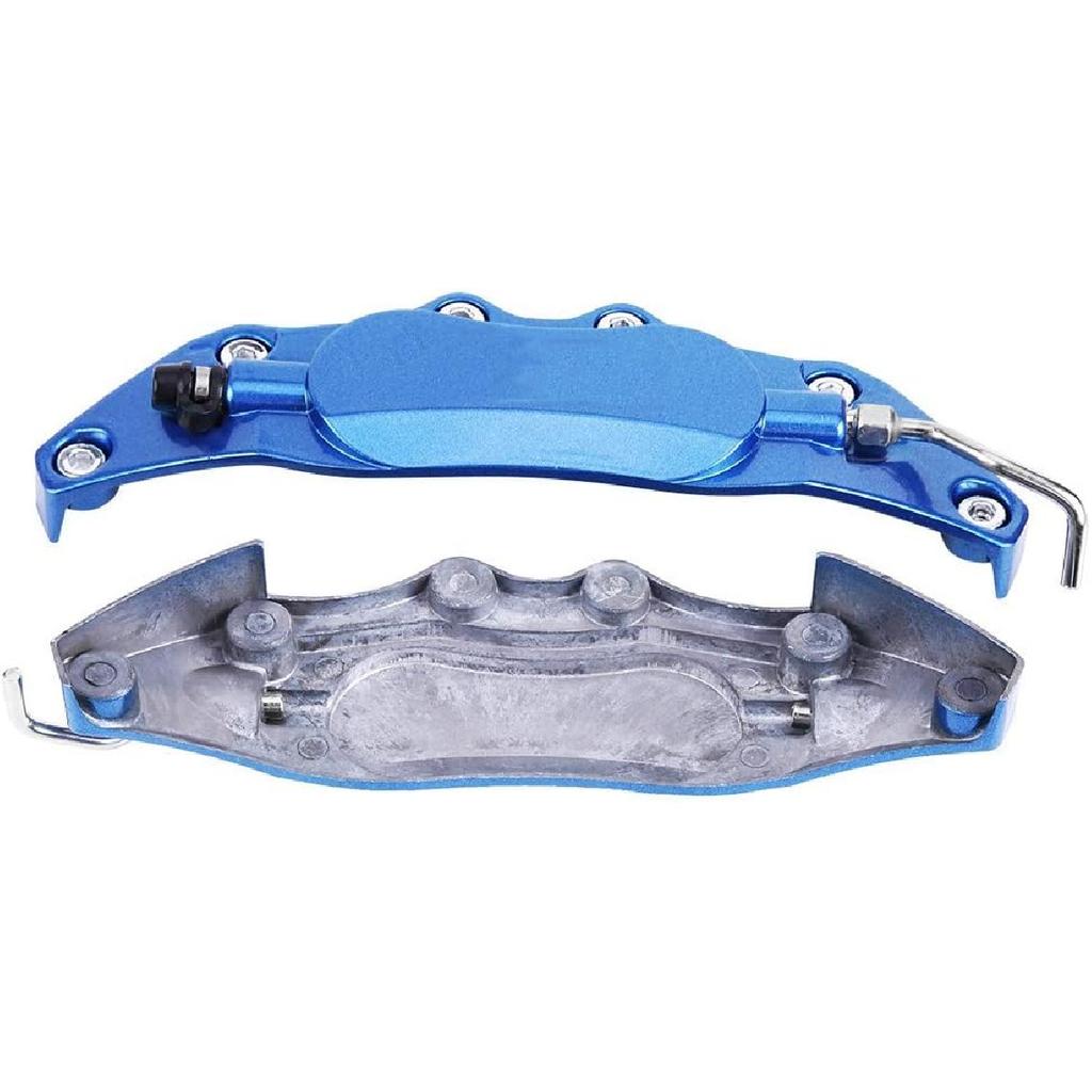 Premium Aluminum Brake Caliper Protector Cover, &, HighFit, Enhance Look, Easy Install, for 14in-15in Small Wheel Hub (Blue)