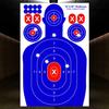 12x18 Inch White Splatter Self-Adhesive Target Stickers for Shooting Practice