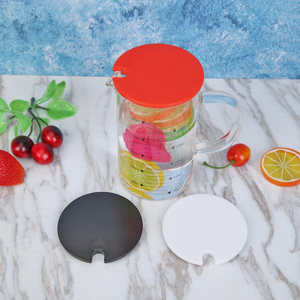 Coffee Tea Mug Filter Cup Cover Plastic Heat-Resistant Glass Cup Infuser Lids