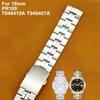 19MM PR100 Serie T049410A T049407A Horlogeband Horloge Onderdelen band Massief Roestvrijstalen armband Vouwsluiting band Voor Tissot T049