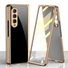 Luxury Electroplated Frame Phone Cover For Samsung Galaxy Z Fold 4 Case Camera Protection Covers For Galaxy Z Fold4