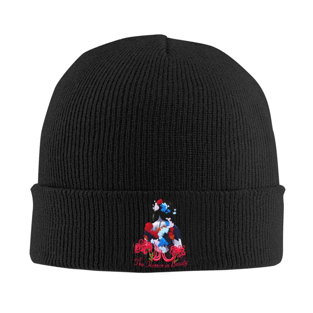 Silent Hill F Blossom Art Knitted Hat Womens Unisexs Beanie Winter Hats Acrylic Hip Hop Caps