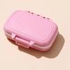 Portable Pill Organizer Three-compartment Organizer, Moisture-proof Buckle Seal Case, Moisture Proof Tablet Storage Compact Plastic Container