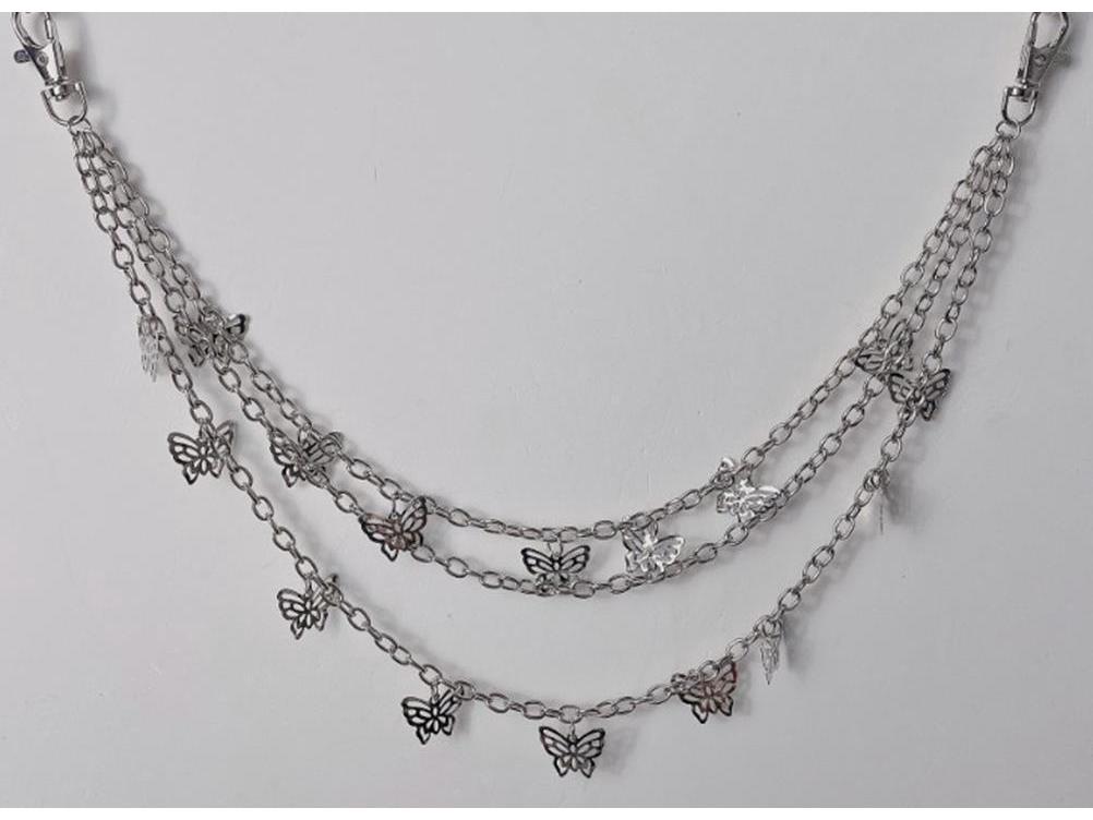 

Женская многослойная цепочка на талию Love в стиле панк-деним — стиль ночного клуба в стиле хип-хоп-рок