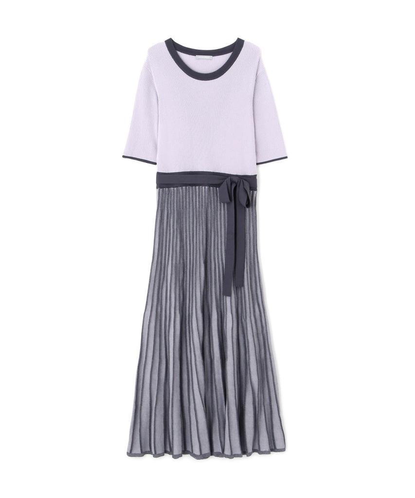 Jill by Jill Stuart Women's Random Pleated Knit Dress in Lavender