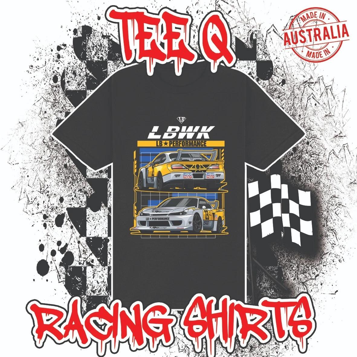 Men s and Women s T-shirts Nissan Silvia S15 Liberty Walk Drift JDM ~ Premium Black Gildan Cotton Tee M