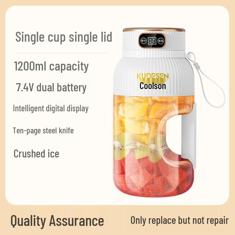 Wireless Rechargeable Portable Fruit Juicer Cup - Large Capacity for Home and Sports Use