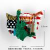 The United States 3d Refrigerator Sticker Travel Collection Souvenir New York Fridge Magnets Times Square Statue of Liberty Shap