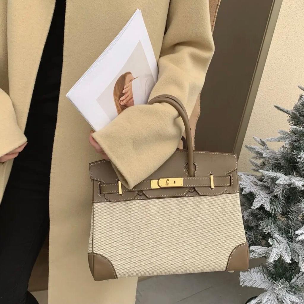 Nuova borsa a tracolla da donna in tela platino, borsa a tracolla casual con patchwork a contrasto, grande capacità, in pelle, portatile, a spalla, borsa Kelli