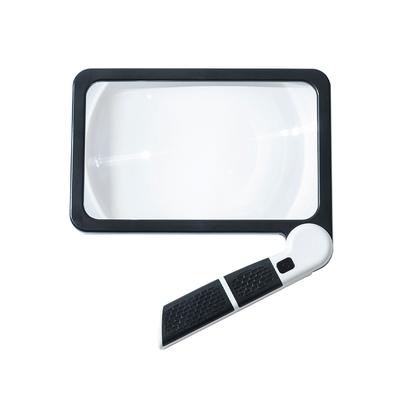 Μεγεθυντικός φακός με λαβή κόλλησης Ρυθμιζόμενος Μεγεθυντικός φακός ανάγνωσης 48 Φώτα LED 2 Λειτουργίες ρύθμισης φωτεινότητας για Ηλικιωμένους για Ανάγνωση Βιβλίων