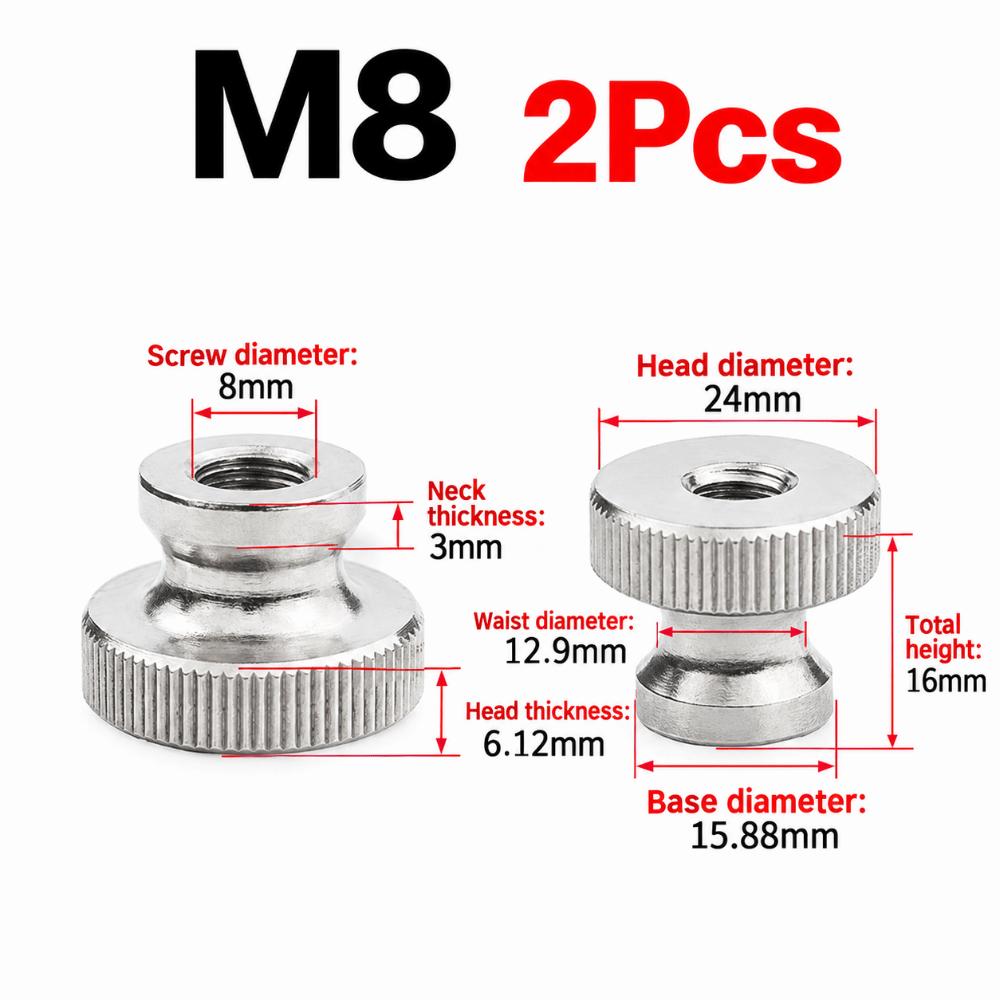M3 M4 M5 M6 M8 M10 Knurled Nut GB806 Standard Hand Nut High Quality Clamping Nut