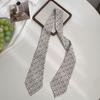 Long Silk Scarf Retro Floral Neck Small Scarf High-end Tie Decorative Chiffon Thin Hair Tie