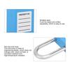 10 Sets 1.5in   Padlocks Steel Beam Insulated Anti Corrosion Lock for Industry Machine Manufacturing(Blue )
