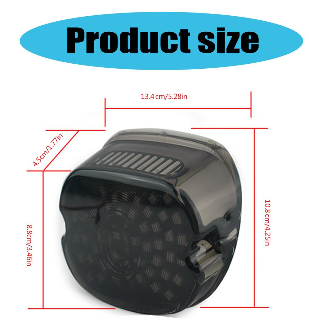 LED Tail Light Motorcycle Replacement Smoked Taillight License Plate Rear Light Integrated Brake Turn Signal Rear Lights