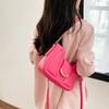 Fashionable Retro Single Shoulder Bag Pu Leather Trendy Crossbody For Women