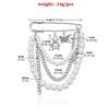 Multi Element Butterfly Bear Brooch Tassel Brooch Pin Trendy Pearl Chain Brooch  Sweater