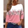Women's Creative Printed Long-sleeved T-shirt, Breathable, Soft and Comfortable, Suitable for Casual Wear All Year Round