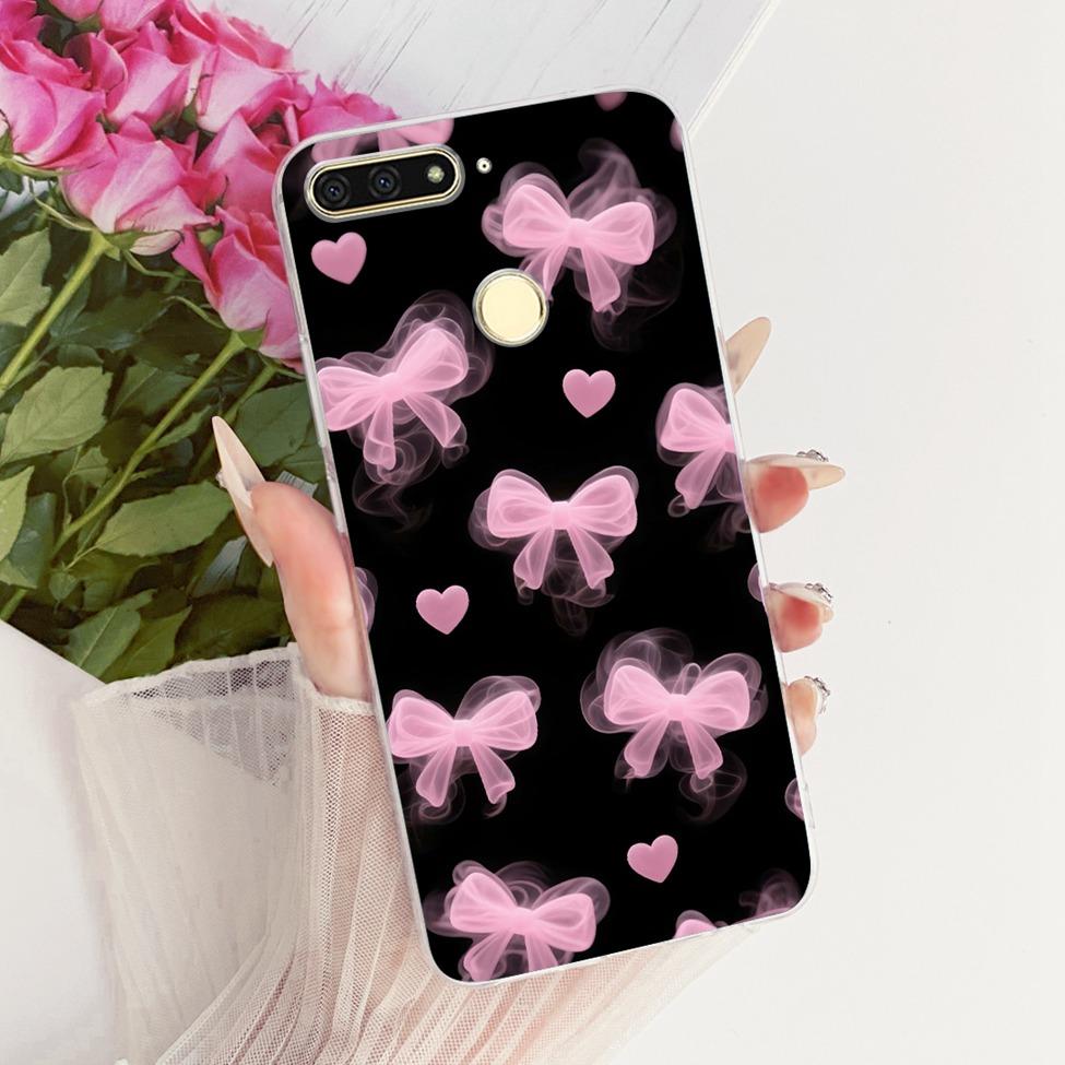 For Huawei Y6 Prime 2018 Case Transparent Cute Fashion Butterfly Funny Painted Casing For Huawei Y6Prime 2018 ATU-L31 ATU-L42