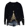 Women's Fashion Printed Long Sleeve Loose Round Neck Sweatshirt Top Fall