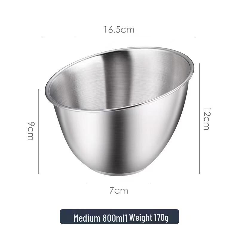 

ZISIZ Stainless Steel Inclined Serving Bowl