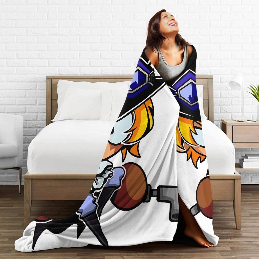 Trickcal Chibi Go Chibi sabo Warm Soft Blanket Kids Adult Plush Bedding Throws Fluffy Bedroom Flannel Bedspread Sofa Bed Cover