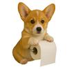 Dog Toilet Paper Holder Wall Mount Resin Shark Roll Paper Organizer