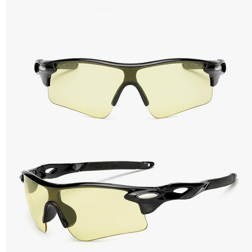 

Велосипедные очки для активного отдыха, солнцезащитные очки, мужские и женские солнцезащитные очки, очки для велоспорта One Size жёлтый