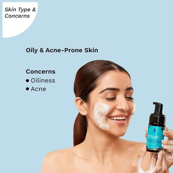 Pilgrim Korean 1,5% Salicylsäure(Bha) & 2 % Glykolsäure(Aha) Schäumendes Gesichtswaschmittel für fettige und zu Akne neigende Haut | Glykol | 120 ml + 120 ml (2er-PACK)