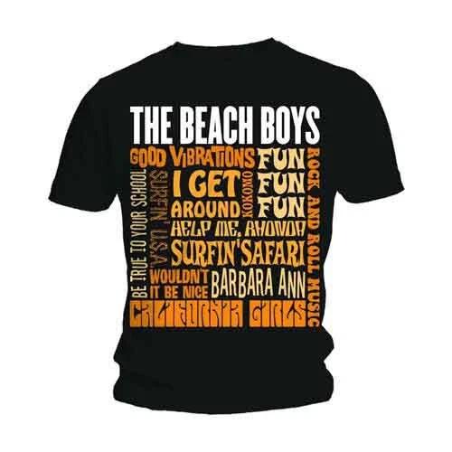 Beach Boys - The BBTS02MB02 T-Shirt, Black, Medium S