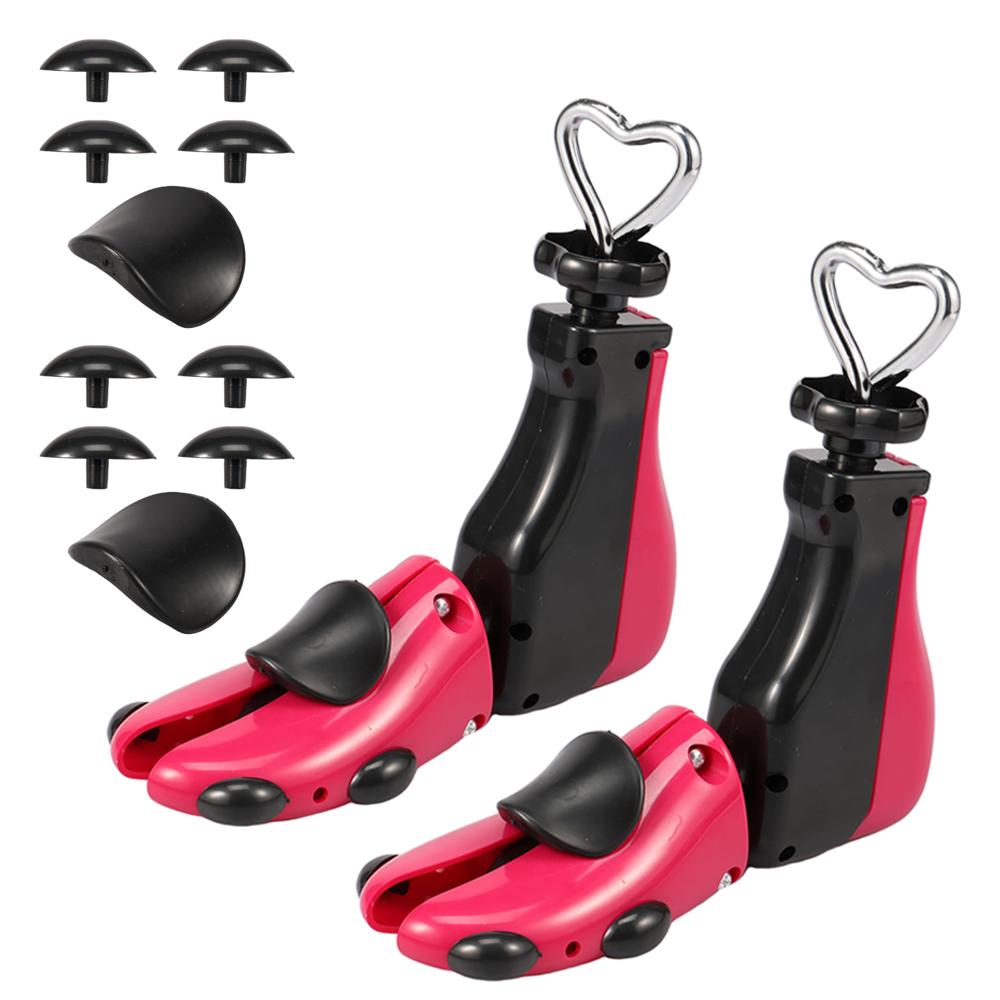 1/2Pcs Universal Shoe Stretcher Adjustable Boot Stretcher PC Sneaker Shoe Widener with Steel Shaft for Left&Right Shoe Expander