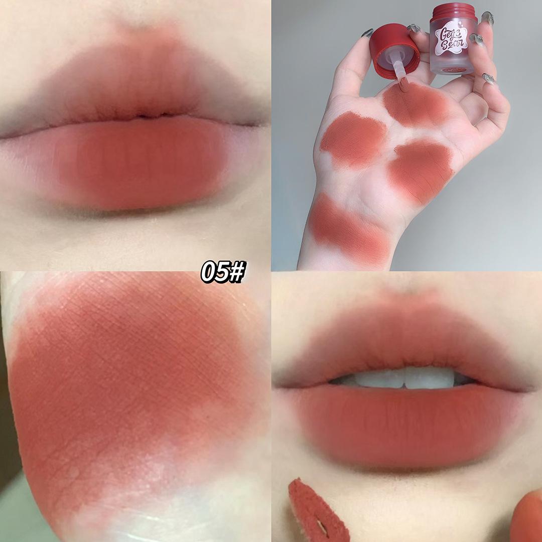 

Yi Cai Velvet Mist Lip Mud, матовый мягкий туман, стойкий макияж, отбеливание, не легко испачканная глазурь для губ, румяна, женская помада