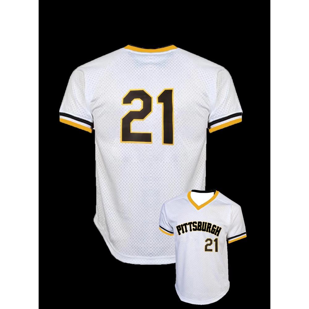 Fashion Baseball Jersey Breathable Baseball Shirt Quick Dry Baseball Uniform Short Sleeve NO. 21 V-Neck T-Shirt Sweatshirt Moto