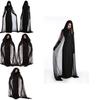 Premium Women's Halloween Cloak Costume Featuring Witch Vampire Ghost Design