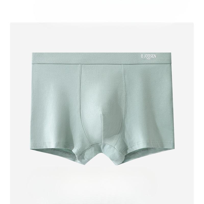 Plus Size Men's Summer Pure Cotton Class A Cotton 10A Antibacterial Breathable Mid Waist Briefs