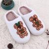 Yale Tuo Winter Cartoon Gingerbread Minnie Mickey Non-slip Plush Cotton Slippers