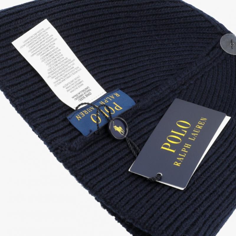 Polo Ralph Lauren Solid Denim Bear Knit Beanie Pc1463 433