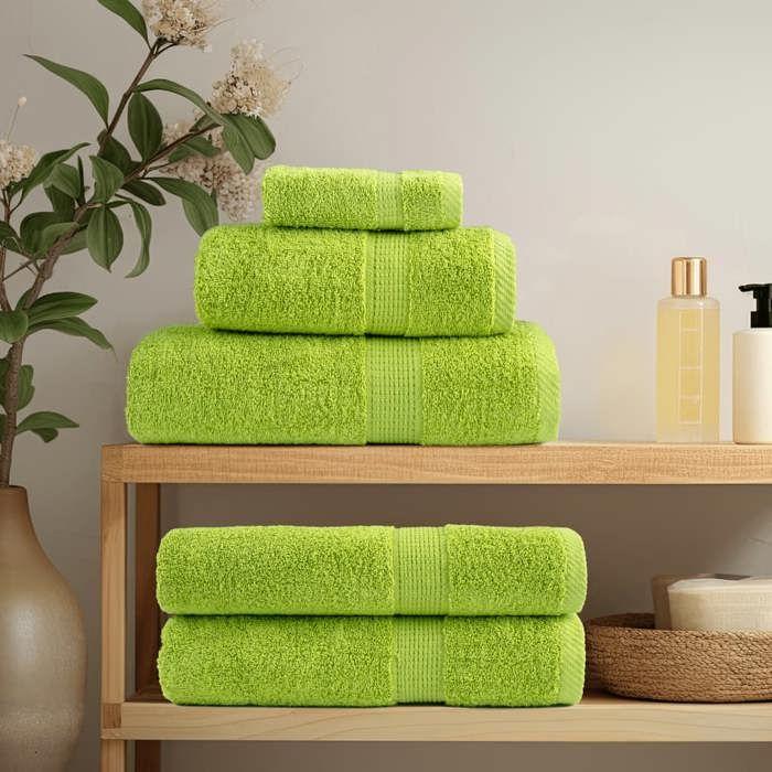VidaXL Serviettes de Sauna de Qualité Supérieure 10 pcs, Paréos de Sauna, Draps de Bain, Serviettes de Douche Salle de Bain 137508