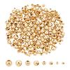 304 Stainless Steel Beads, Hollow Round, Golden, 3~5x2~4.5mm, Hole: 0.8~1.8mm, 200pcs/box