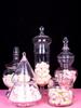 Transparent Glass Storage Jars Snacks Can Candy Pot Tea Canister Home Decor Modern Crystal Storage Jar with Lid Spice Organizer