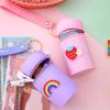 Pocket Cute Pattern Multifunctional Silicone Coin Purse Headphone Storage Bag Key Chain Bucket Bag