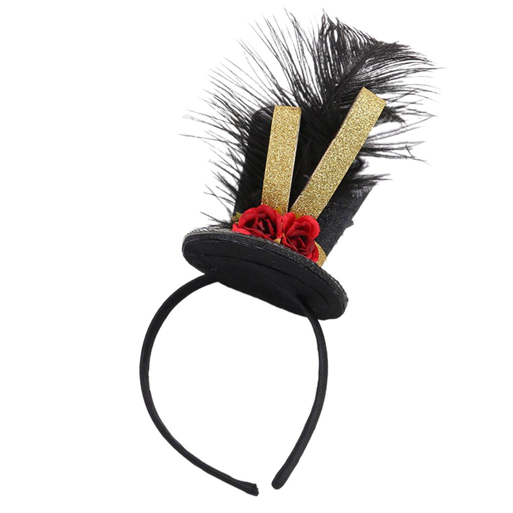 Vintage Fascinator Top Hat Exquisite Glitter for Tea Party Wedding Costume Pillbox Hat Lady Headwear for