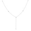 Bohemian Rhinestone Pendant Y-Shaped Clavicle Necklace with Tassels for Women