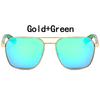 Wader Design Sun Glasses Glasses Men 580P Sunglasses Uv400 Shades Eyewear Gafas Rectangular Durable Metal Metal Spectacle Frame Frame Driving Sun