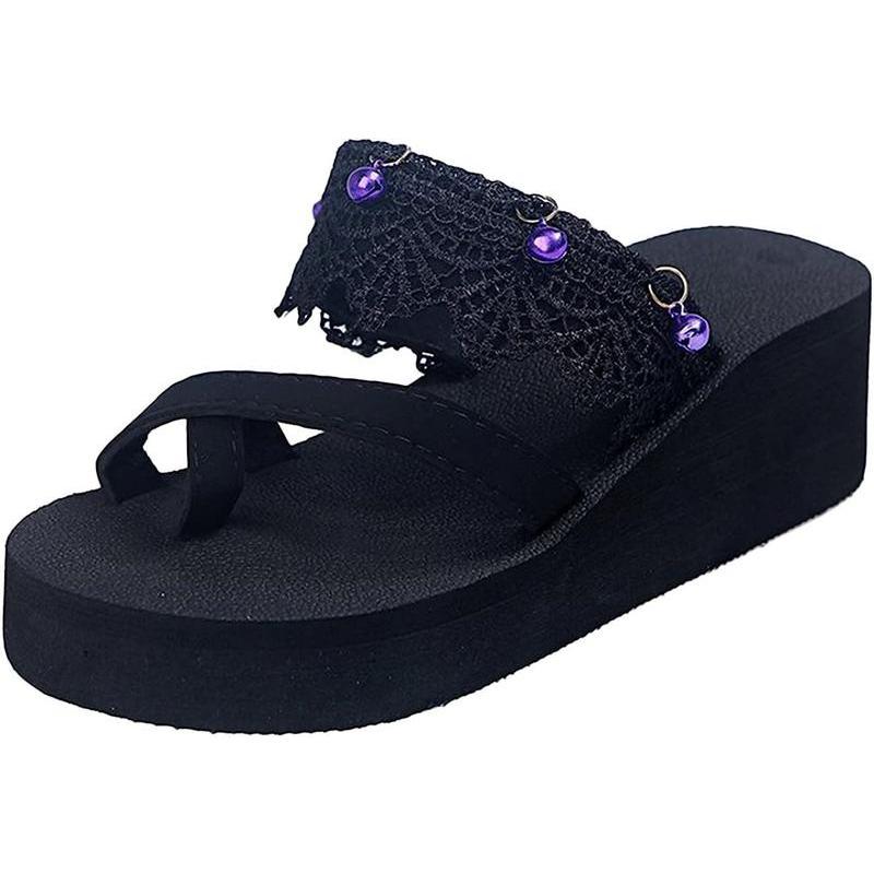 Pumps, Women s Sandals, Ribbon, Easy to walk in, Lightweight, Stylish, Thick Sole, Slippers, Beautiful Legs, Heels, Room Slippers, Thick Sole,
