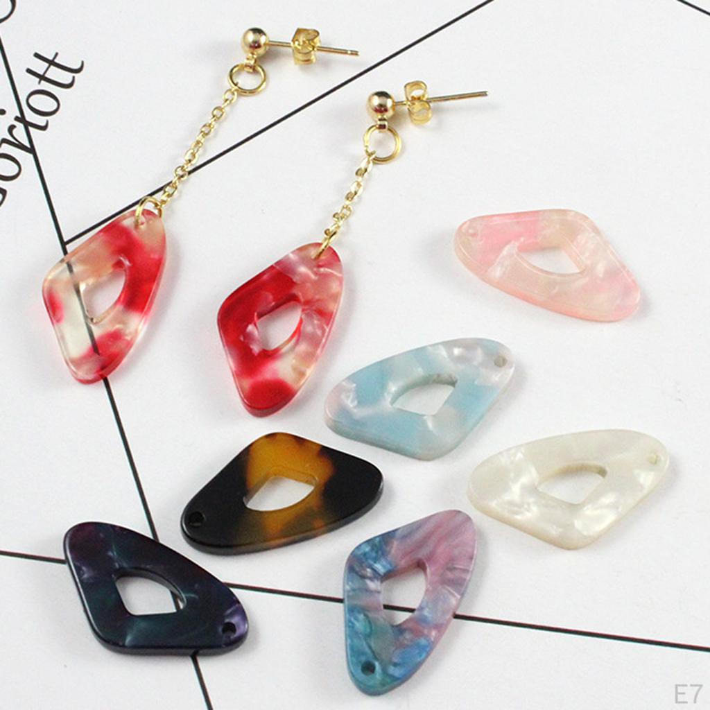 10 Pieces Acrylic Charms Pendants DIY