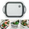 3 In 1 Folding Cutting Board Anti-slip Kitchen Chopping Block Collapsible Vegetable Basin  Picnic
