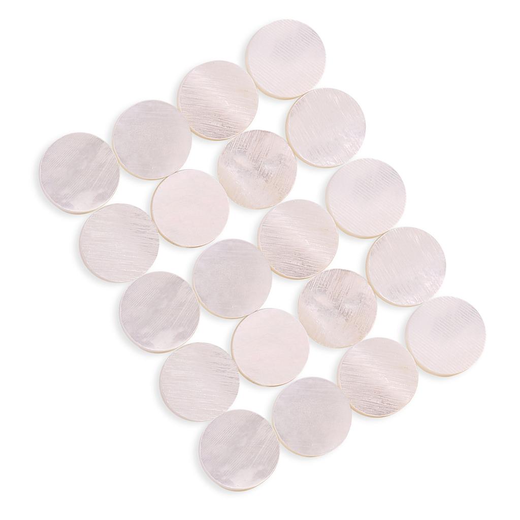 20Pcs Fretboard 6mm Inlay Dots Markers for Guitar Ukulele Bass Mandolin Banjo Decor