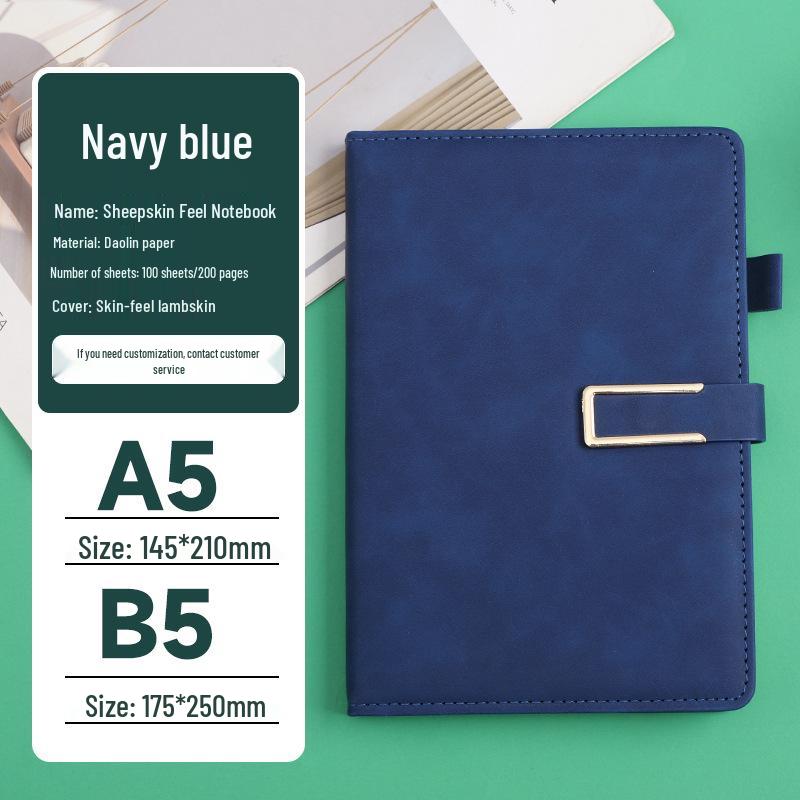 A5 Custom Logo Business Notepad Set with Magnetic Buckle