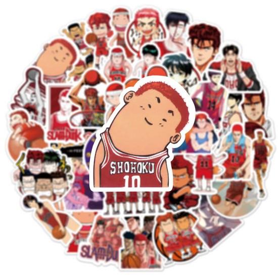 Adesivi gadget personaggio Slam Dunk 50 pezzi